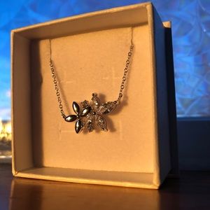 Sterling silver flower necklace